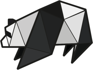 paper voice, oragami, web, graphic, logo, branding, design, ux, ui, newcastle upon tyne, panda